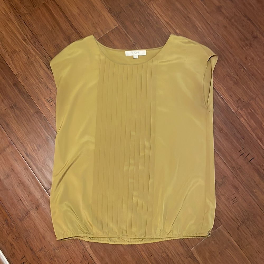 Loft Chartreuse Blouse